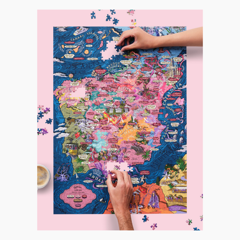 Spain Wine Puzzle, Water & Wines, 1000 piece puzzle - Image 3
