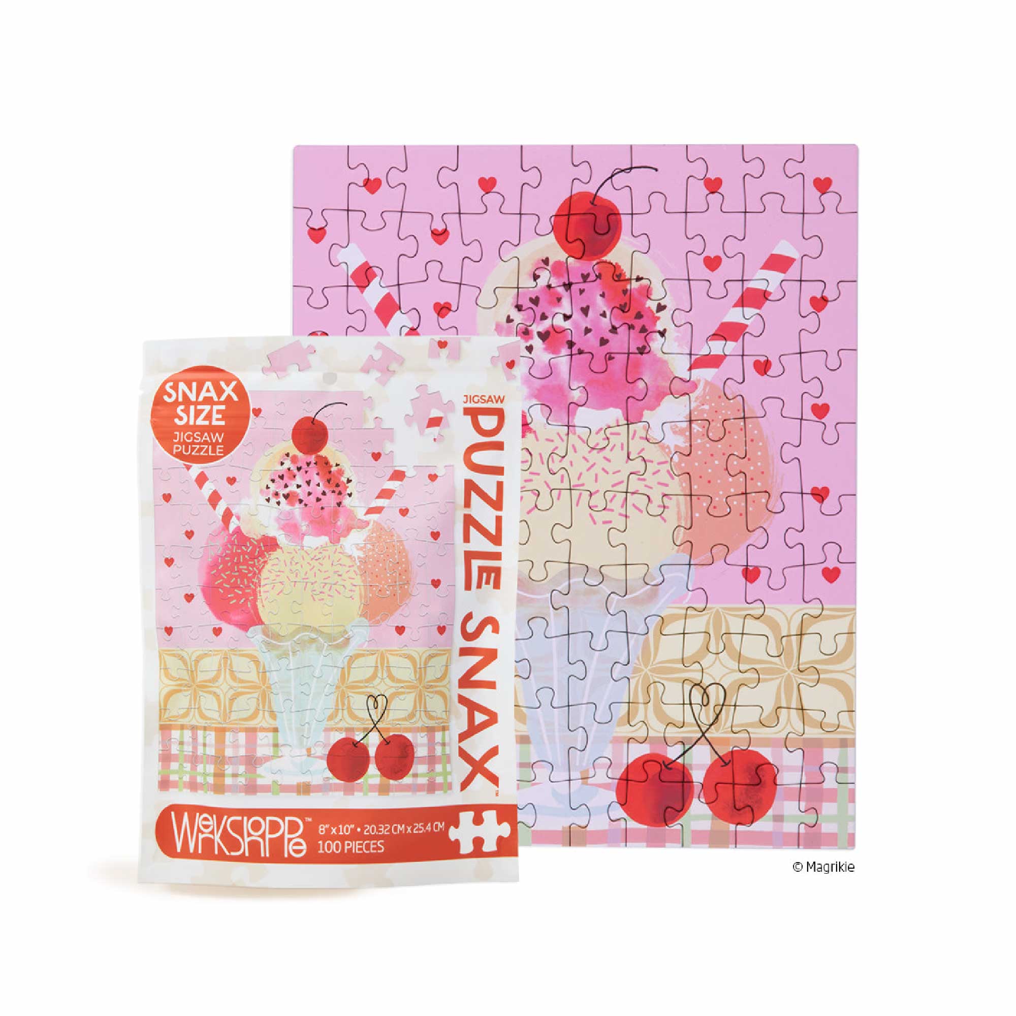 Cherry Sundae Puzzle Snax, WerkShoppe, 100 pieces