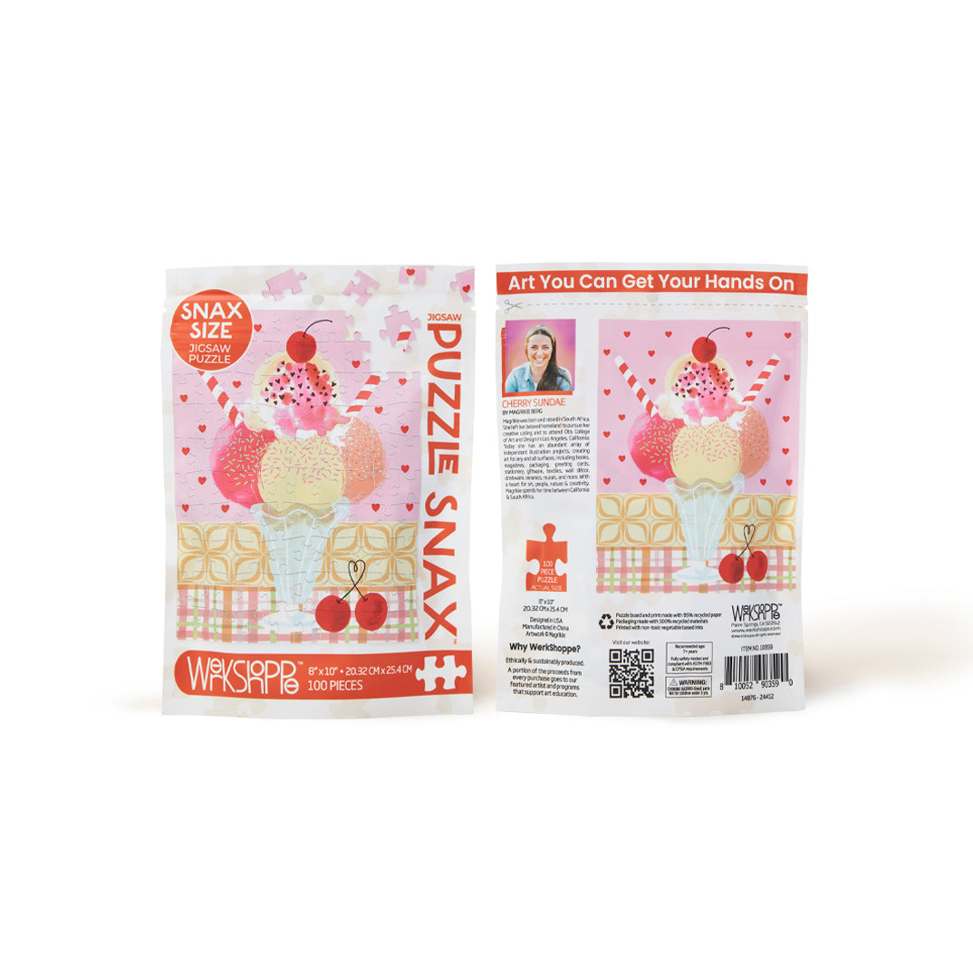 Cherry Sundae Puzzle Snax, WerkShoppe, 100 pieces - Image 3