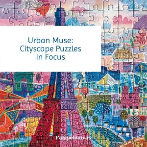 Introducing our puzzle collection "Urban Muse" featuring cityscape illustrations