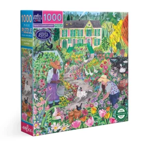 French Flower Garden, eeBoo, 1000 palan palapeli